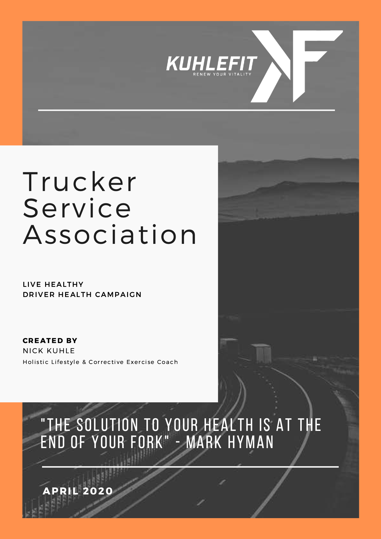 Six Pillars of Health. Live Healthy, Driver Health